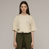 ドローイングフラワーバックロゴショートスリーブTシャツ / Drawing Flower Backlogo Short-Sleeved T-Shirt