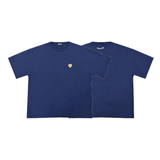 コラボレーションハートTシャツ / PUBLUX × GRAVER - NAVY