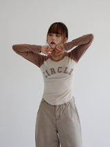 サークルカラーTシャツ / Circle color T-shirt (4color)