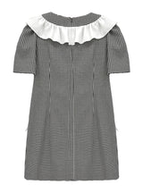 Gold button dress