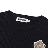 EMBLEM WAPPEN ROUND NECK KNIT [NAVY]