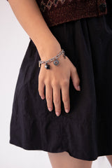 ユニークペンダントウィズボールドチェーンブレスレット/[Unisex] Unique pendant with bold chain bracelet