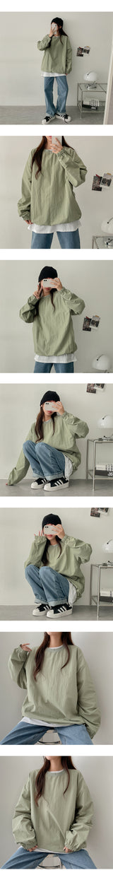 Todobaslock Hem String Banded Waist Sweatshirt