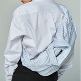 ストライプシャツバッグ / Striped Shirt Bag