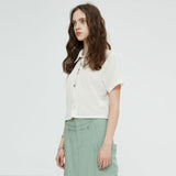 リラックスクリンクルシャツ / RELAXED CRINKLE SHIRT (CREAM)