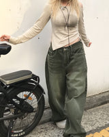 ショルダースリットプリントサイドシャーリングTシャツ