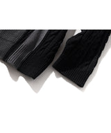 MULTIPLE INCISON CABLE KNIT MFONT002-BK (6645571125366)