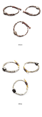 ジェムストーンオーラブレスレット/GEMSTONE AURA Bracelet (5color)