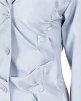 ビーズスリムジャケット/DOZI - Beaded Slim Jacket _ Sky Blue