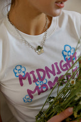 フローラルチェーンネックレス/floral chian necklace - slver