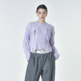 ダメージニット / damage knit (purple)