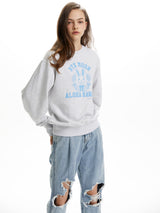 ALOHA HAWAII SWEATSHIRT WHITE MELANGE (6586526138486)
