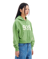 939ロゴクロップフード / 939 LOGO CROP HOOD (LIGHT GREEN)