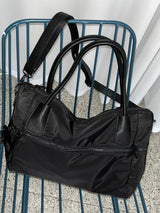 ナッツビッグジッパーポケットブラックショルダーバッグ / Nuts big zip pocket black shoulder bag