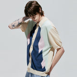 ポッカーディアハーフニットカーディガン / pocker-dia half knit cardigan ivory