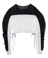 クリエイティブカッティングブラウス/ Creative cutting blouse (4359503609974)