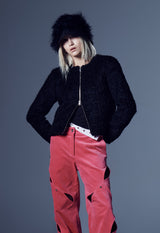 ウールジップクロップジャケット / WOOL ZIP CROP JACKET