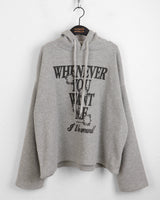 Whatever Napping V-Neck Boxy Lettering Hoodie T-Shirt