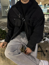 LMN オーバーサイズフィットウールデニムジャケット / LMN Oversized Fit Wool Denim Jacket (2 colors)
