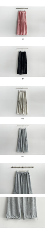 Reno Fluffy Banding Cargo Wide Pants