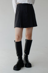 グランドプリーツスカート/Ground Pleated Skirt (2color)