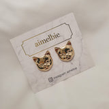 キャットフェイスピアス / Melbie The Cat Series - Cat Face Piercing (Gold)