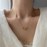 デイリーボールシンプルネックレス/vol Daily Ball Simple Necklace