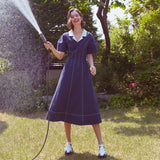 ステッチシェイプカラードレス / Stitch Shaped Collar Dress