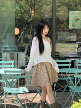 [5color]ジュエルサマーボートネック長袖ネットニット / Juel Summer Boat Neck Long Sleeve Net Knit