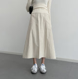 Bye pocket nylon skirt [2 colors]