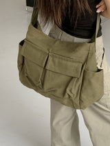 チュバットアメケージビッグポケットピグメントクロスバッグ / Tyubat Amecage Big Pocket Pigment Cross Bag