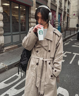 オーバーショルダートレンチコート (2 color)