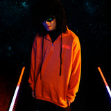 [UNISEX] Oversized Half-Zip Fleece Sweater (Orange) (6656117407862)