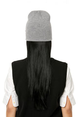 MINI RIBBON BEANIE / GREY