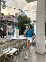 LMNサンフランシスコ ピグメントウォッシング半袖Tシャツ / LMN San Francisco Pigment Washing Short-Sleeved T-Shirt (4 colors)