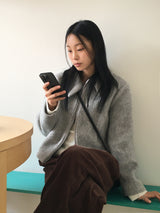 [Wool 50] Milko Mohair Short Collar Jacket