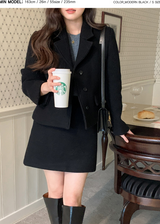 [SHOPPERMADE] テーラードウールショートコート (3color)