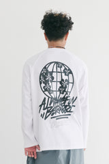 ワールドワイドジャージロングスリーブ / BSR2223FWPO036 WORLD WIDE JERSEY LONG SLEEVE WHITE