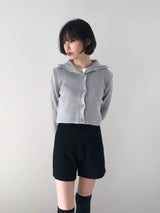 Sally two-way crop cardigan