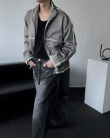 NOS101 Black Blue Over Wide Denim (XS ~ L)
