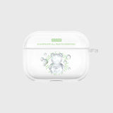 COVY BUBBLE WORLD-GREEN(AIR PODS PRO-CLEAR HARD) (6598896779382)