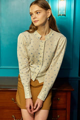 100% wool hand stitch print cardigan_snowflake (6655895404662)