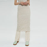 ウェイビースカート / WAVY SKIRT (BEIGE)