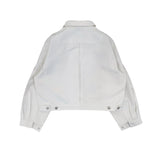 プリンテッドラウンドカラージャケット/[RECYCLE COTTON] PRINTED ROUND COLLAR JACKET_WHITE