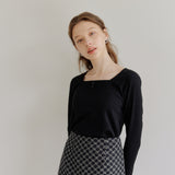 SQUARE GOLGI T-SHIRT_BLACK (6600102346870)