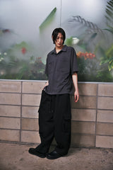 H-T CARGO BALLOON SWEAT PANTS (Black) / カーゴバルーンスウェットパンツ