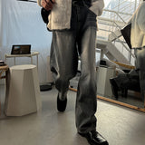 レッドドライデニムパンツ/Red dray denim