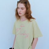 オーバーサイズダーリンTシャツ / OVERSIZE DARLING TEE, YELLOW PEAR