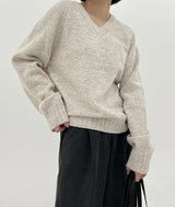 RajVネックニット/Raj V-neck Knit (6color)
