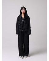 ウィッシュドクロップドデニムトラッカー / Wished Cropped Denim Tracker